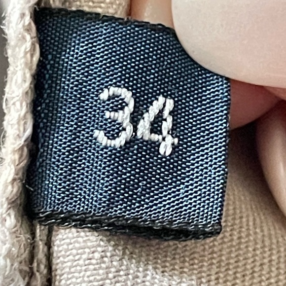 Polo Ralph Lauren Men Sz‎ 34 Tyler Short Pleated Casual Shorts Cotton Beige - Picture 5 of 5